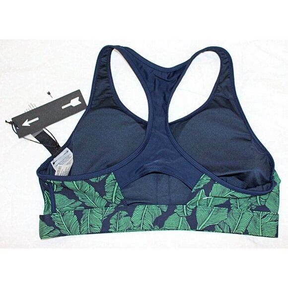 New w/Tags - The Upside - Palm Leaf Anna Bra in Green/Blue leaf pattern, sz 10 - Picture 2 of 9